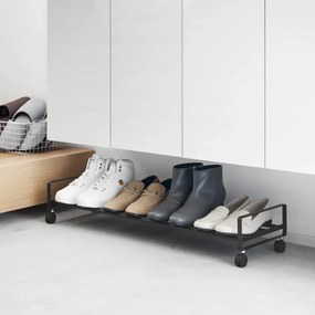 Scarpiera in metallo nero 83,5x14,5x27,5 cm Tower - YAMAZAKI