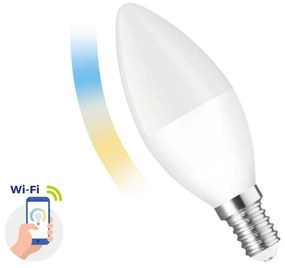 Lampada LED E14 5W smart CCT WiFi - Amazon Alexa e Google Home Colore Bianco Variabile CCT