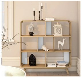 Libreria effetto rovere 122x126 cm Caitlin - Støraa