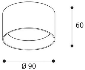 LED2 - Faretto LED ZETA ON LED/8W/230V 3000/3500/4000K Ø 9 cm nero
