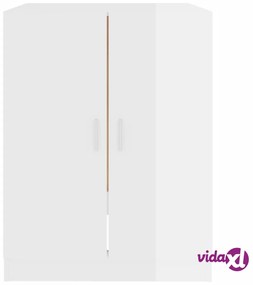 vidaXL Mobile per Lavatrice Bianco Lucido 71x71,5x91,5 cm