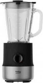 Beko - TBN81808BX - Frullatore da Tavolo Sirius Line, 800 w, 6 Velocità, 4 Lame in Acciaio Inox, Brocca in Vetro 1750 l - Nero