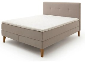 Letto boxspring beige 160x200 cm Stockholm - Meise Möbel