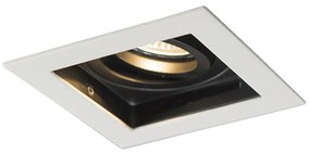 Faretto da incasso Smart bianco con WiFi GU10 regolabile - Carree