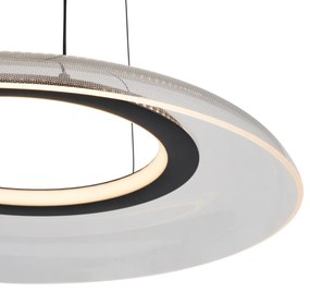 Lampada a sospensione di design nera e trasparente dimmerabile a 3 livelli - Scacrylic