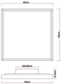 Globo 41595D2 - Plafoniera LED CINDERELA LED/24W/230V 45cm 2700/4500/6500K