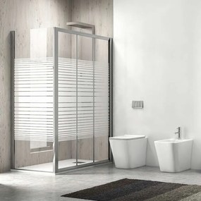 Kamalu - box doccia 70x120 altezza 180 cm apertura scorrimento kp3000s