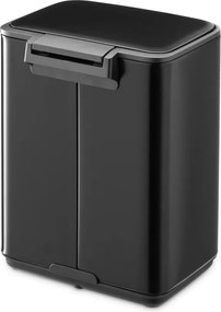 Cestino per la spazzatura nero opaco in acciaio con pedale 4 l Bo – Brabantia