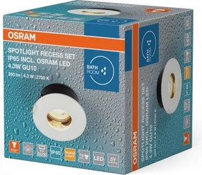 Osram - Faretto LED da incasso per bagno SPOT 1xGU10/4,3W/230V 2700K IP65 bianco