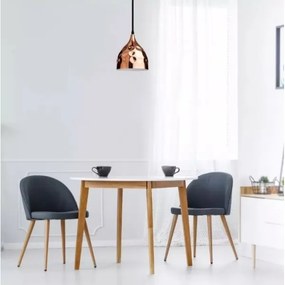 Lampadario su filo 1xE27/60W/230V oro rosato