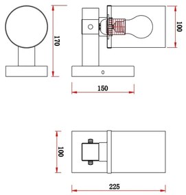 Globo 15555W - Applique LILA 1xE27/60W/230V