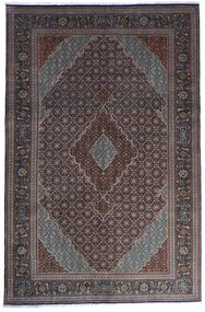 Tabriz Tappeto 300x200 Blu (Iran) Annodato A Mano