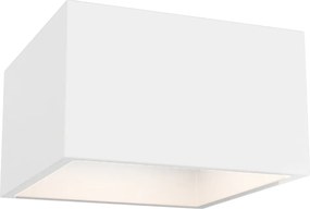 Plafoniera Quadrata da Soffitto GX53 in Gesso - Serie ESSENZA