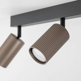 Faretto TUNE 3xGU10/10W/230V nero/marrone