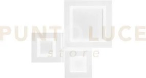 Plafoniera albers bianca in metallo 40w cct 3000 e 4000 e 6500k 550...