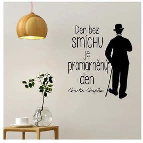 Adesivo da parete con citazione di Charlie Chaplin - Ambiance