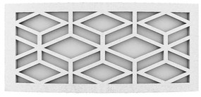 Applique Slim per Esterni con Griglia decorativa IP65 - E27 Bianca