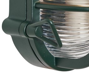 Lampada da parete e da soffitto per esterni verde scuro ovale IP44 - Noutica