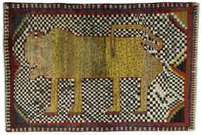 Gabbeh Tappeto persiano 110x160 (Iran) Annodato A Mano
