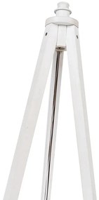 Lampada da terra rustica treppiede bianca - Tripod Classic