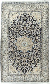 Nain Tappeto 270 x 160 Blu (Iran) Annodato A Mano