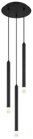 Globo 15629-3 - Lampadario a sospensione con filo BLAKE 3xG9/4W/230V diametro 24 cm nero