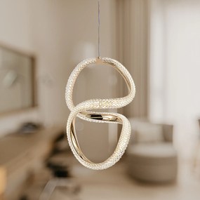 Lampada a sospensione LED G077-3CPR Gold