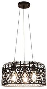 Rabalux 2158 - Lampadario ALESSANDRA 3xE27/60W/230V nero