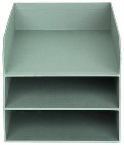 Organizer verde in cartone per documenti Trey Canvas Paper Laminate – Bigso