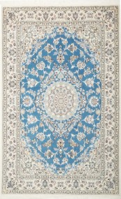 Nain Tappeto persiano 130x210 Blu (Iran) Annodato A Mano