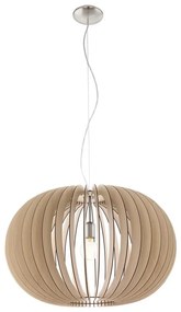 Eglo 95042 - Lampadario a sospensione STELLATO con cavo 1xE27/60W/230V Ø 70 cm beige
