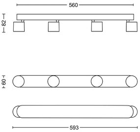 Philips - Faretto LED dimmerabile STAR 4xLED/4,5W/230V