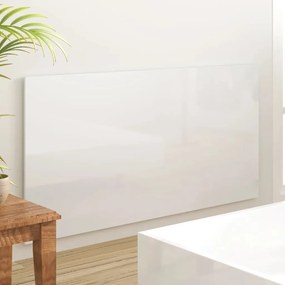Testiera per letto bianco lucido 160x1,5x80cm legno multistrato