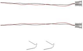 Kit 2 faretti Segnapasso 3W IP44 Colore Bianco Freddo 6.000K