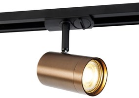 Faretto da binario monofase moderno bronzo scuro - Iconic Jeana