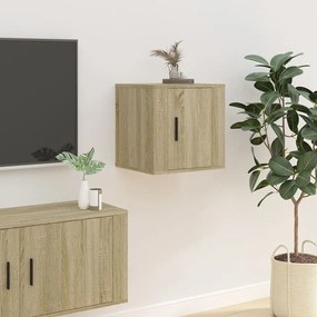 Mobile Porta TV a Parete Rovere Sonoma 40x34,5x40 cm