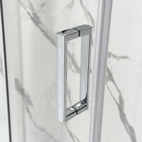 Box doccia 3 lati 80x100x80 con porta scorrevole trasparente Tay