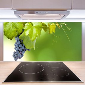 Pannello cucina paraschizzi Uva Foglie di cucina 100x50 cm