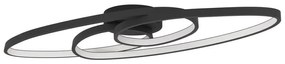 Plafoniera LED Gianella, nero 88x30 cm EGLO