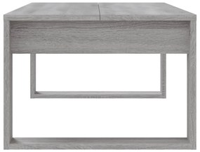 Tavolino da salotto grigio sonoma 102x50x35cm legno multistrato