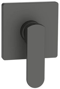 Rubinetto per doccia getto laminare cristallino ad incasso monocomando Zefir grigio opaco AQUASANIT