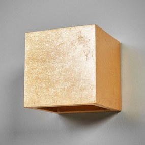 Applique Lindby Yade, 11 cm, color oro, gesso, G9