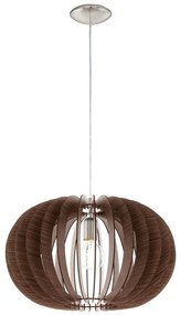 Eglo 95025 - Lampadario a sospensione con filo STELLATO 1xE27/60W/230V marrone