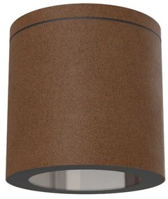 Applique da soffitto IP54 GU10 in Alluminio e Vetro - Corten Colore del corpo Corten