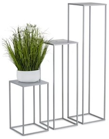 Portafiori 100x24 cm grigio