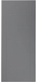 Pannello per porta blindata rivestito melamina pvc grigio L 90.7 x H 210 cm, Sp 7 mm