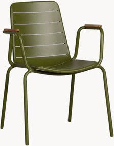 Sedia da giardino Parc con braccioli in legno di teak