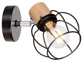 Spot-Light 26114104 - Faretto da parete PHIPHI 1xE27/60W/230V quercia