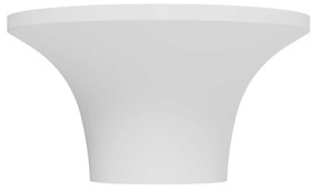 Plafoniera LED GU10 e GU5.3 in Gesso Pitturabile Rotonda Ø167x90mm Base GU10