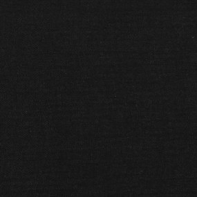 Giroletto a Molle con Materasso Nero 200x200 cm in Tessuto